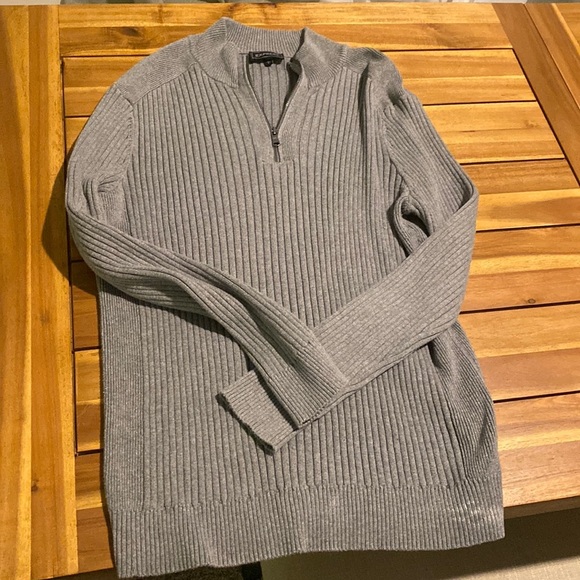 Express 1/4 zip ribbed sweater- men’s - Picture 1 of 3
